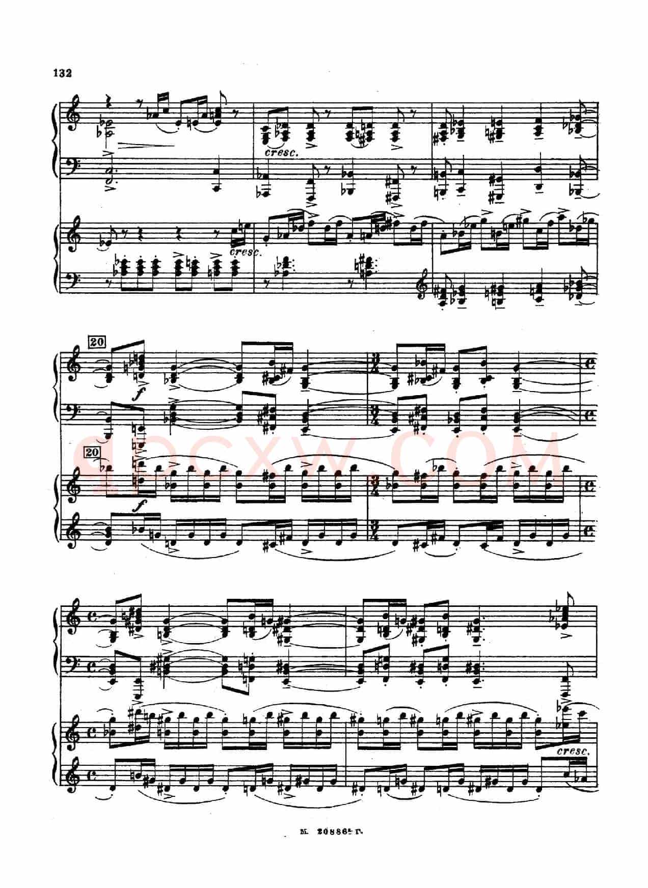 交响舞曲 Symphonic Dance Op.45（双钢琴）