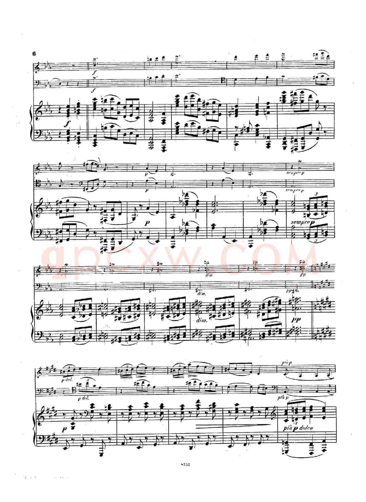 Piano Trio No.3 in c Minor Op.101(c小调第三钢琴三重奏)