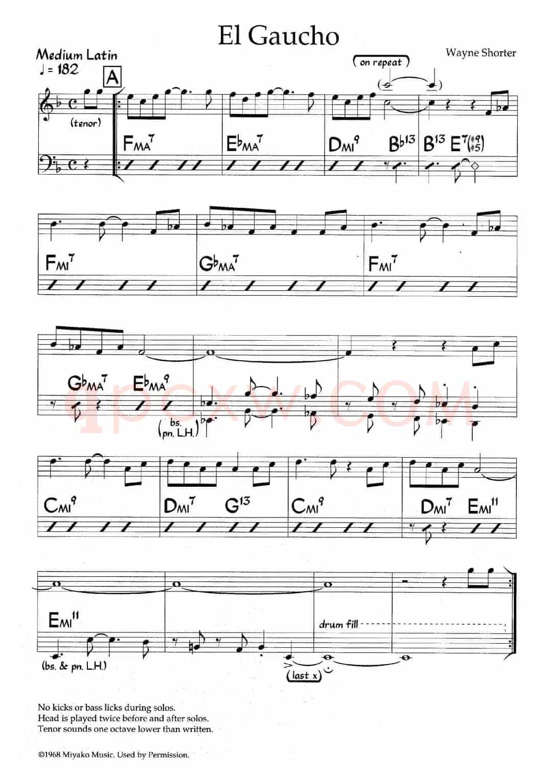 El Gaucho（爵士钢琴曲）