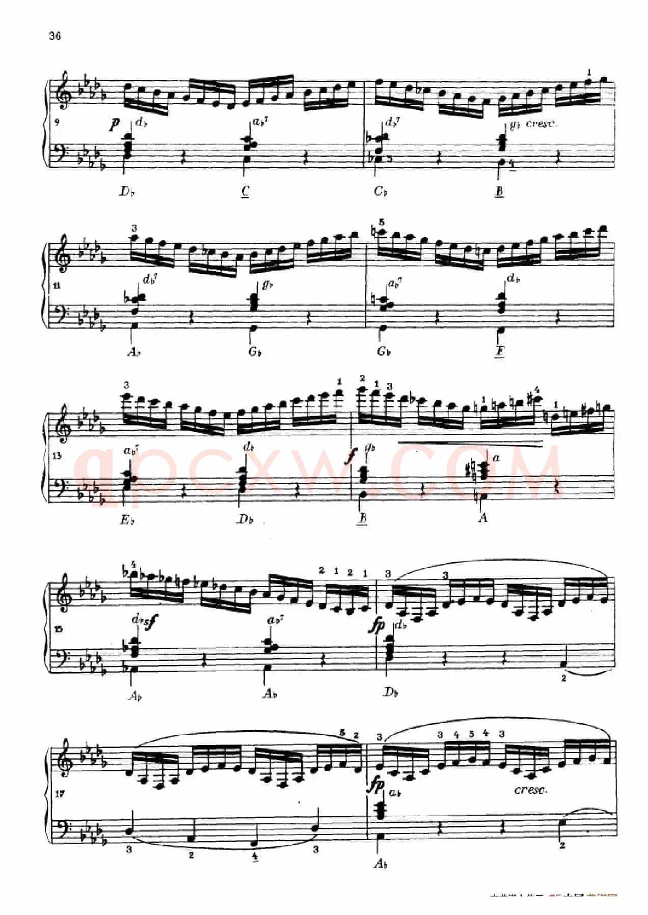 《车尔尼手风琴练习曲集》第Ⅳ册（第7首）