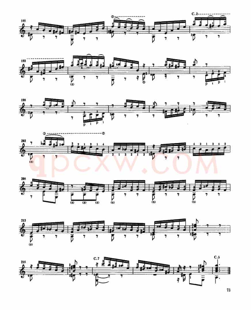 第三鲁特琴组曲（古典吉他）