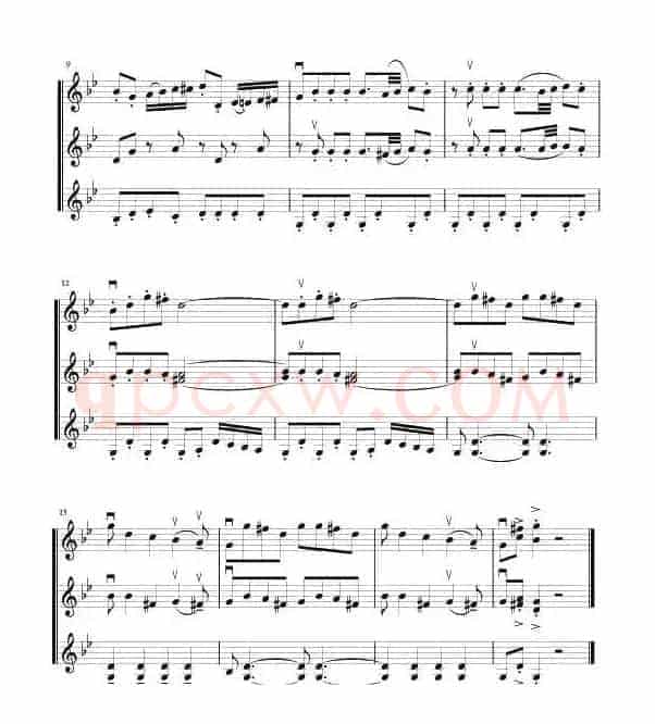 四只小天鹅舞曲（三重奏）