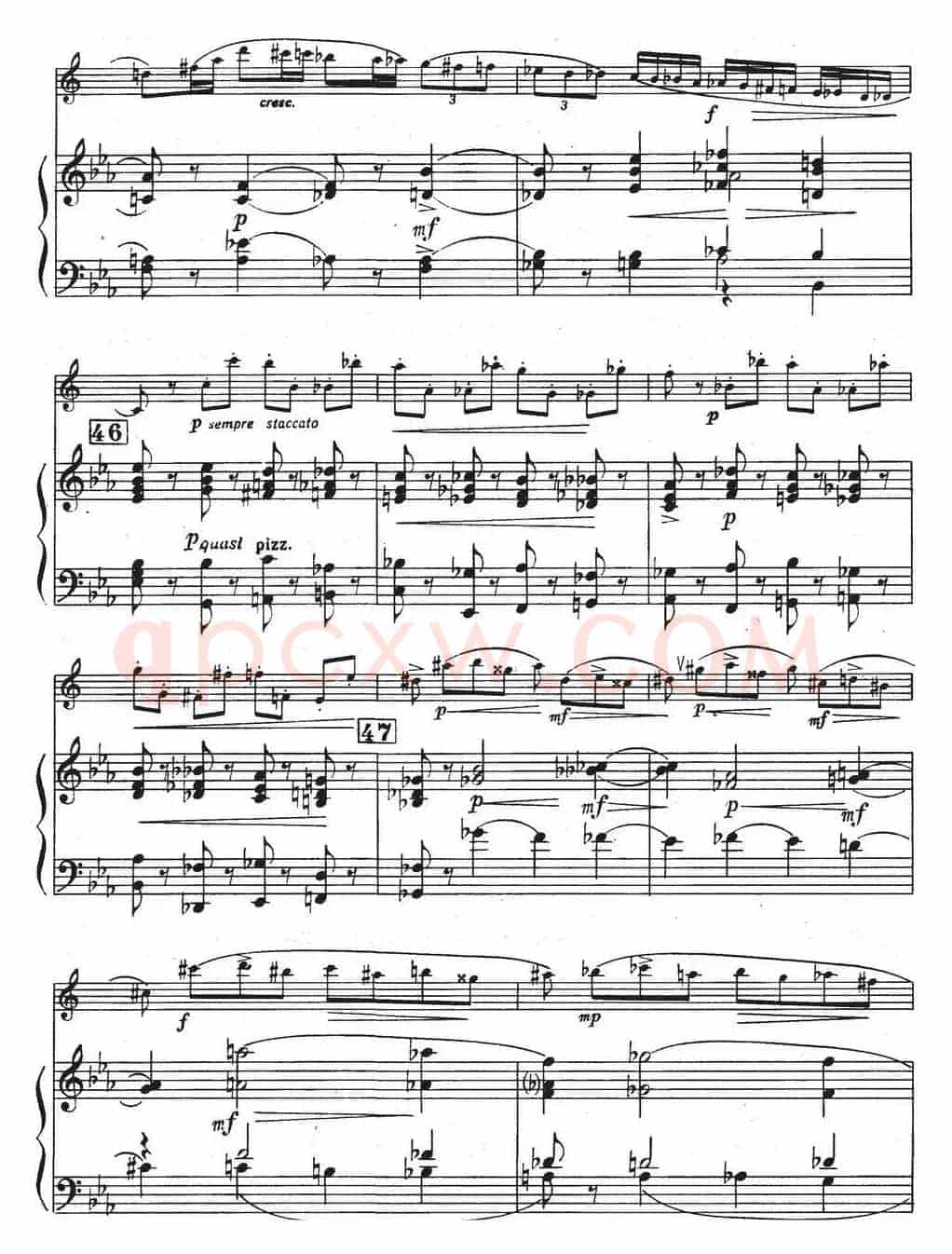 Glazunov Op.109（格拉组诺夫协奏曲Op.109）（萨克斯+钢琴伴奏）