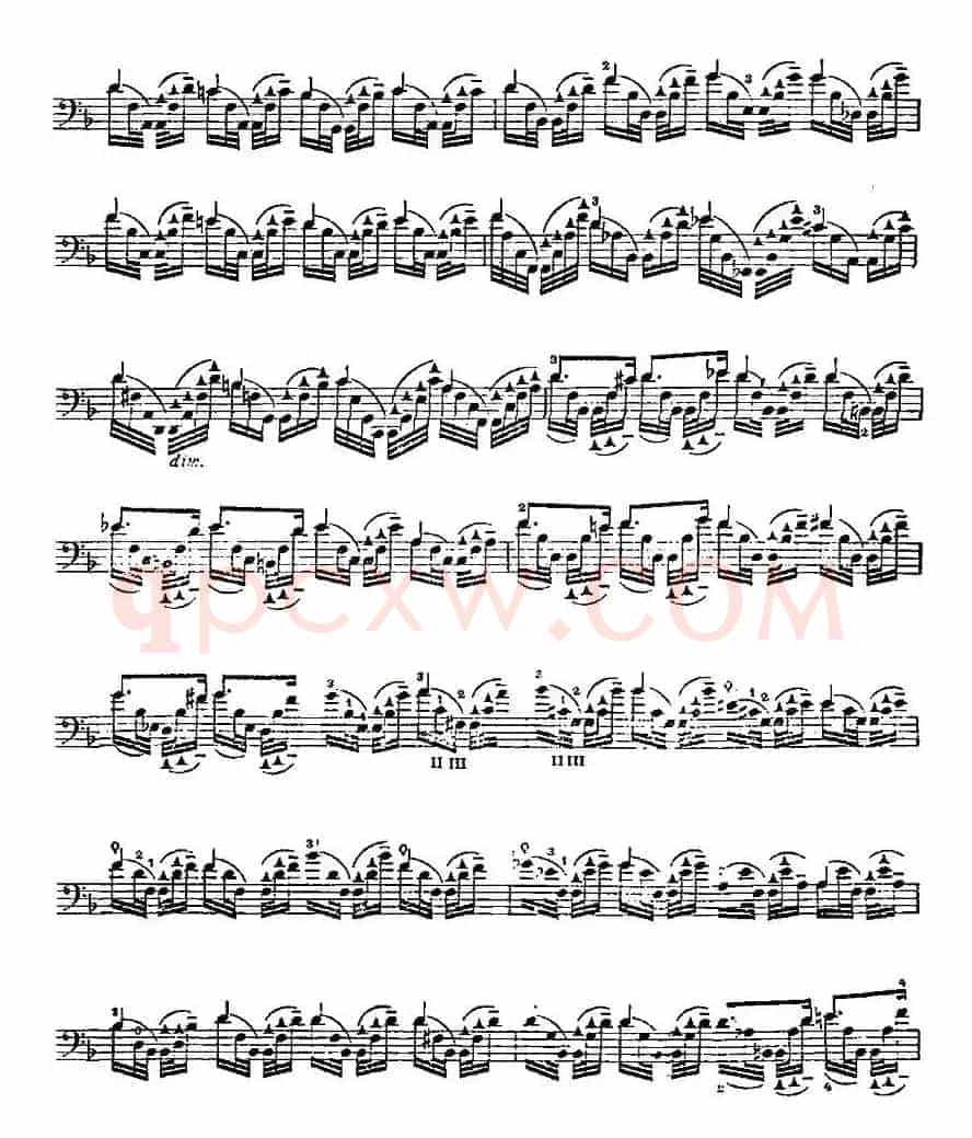PIATTI 12 Caprices 之5（大提琴）