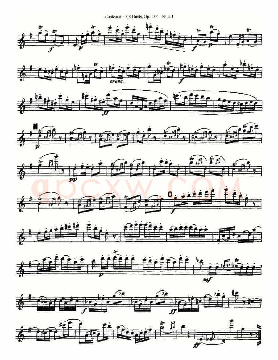 Six Duets, Op.137 之二（二重奏 六首作品 137号）