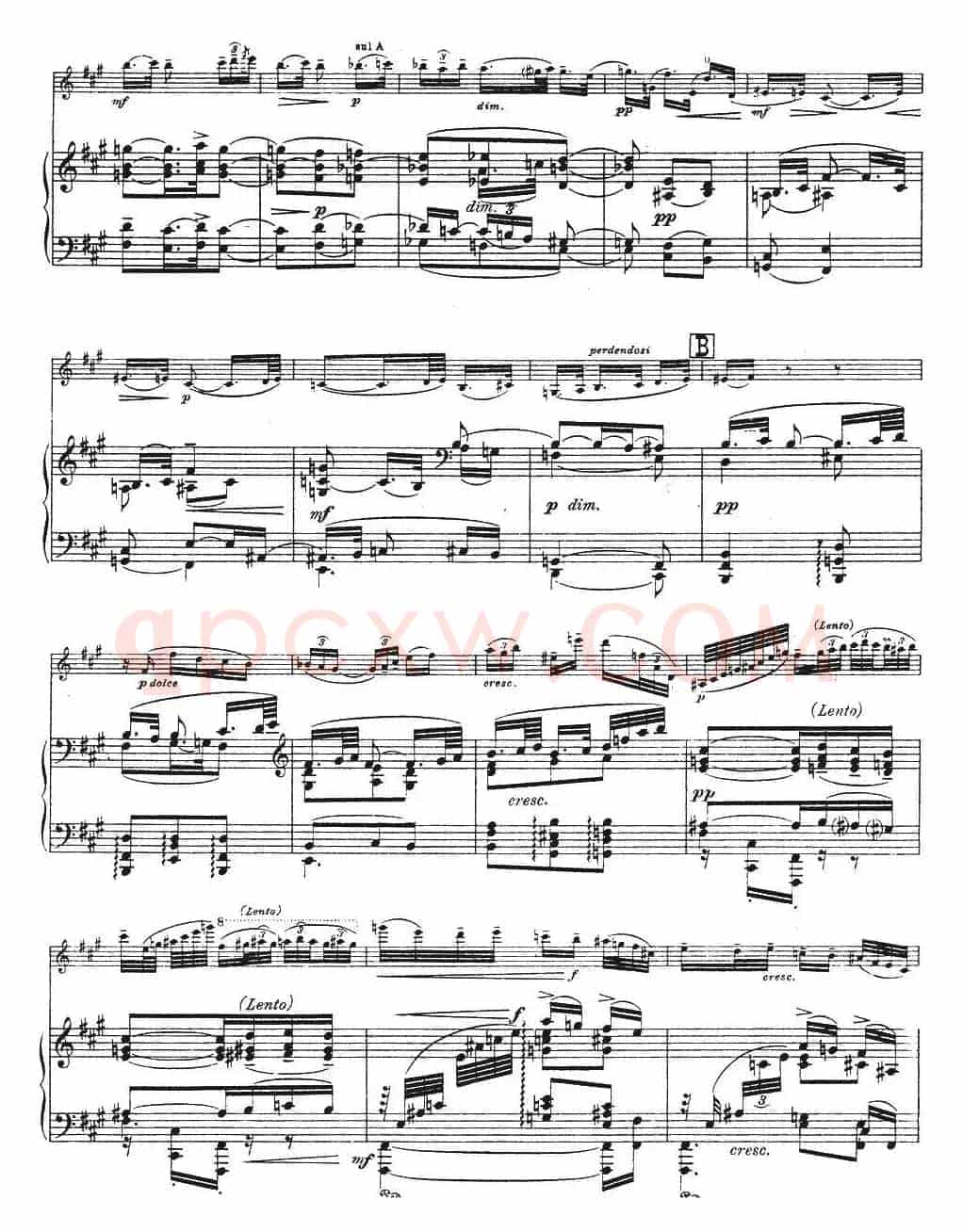 伊萨伊作品集：Divertimento（小提琴+钢琴伴奏）