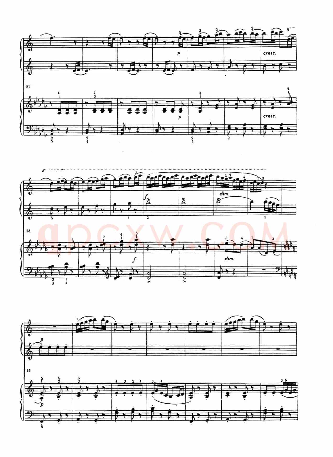 An Overheard Tune - 4 Hands（偶闻的小调·四手联弹）