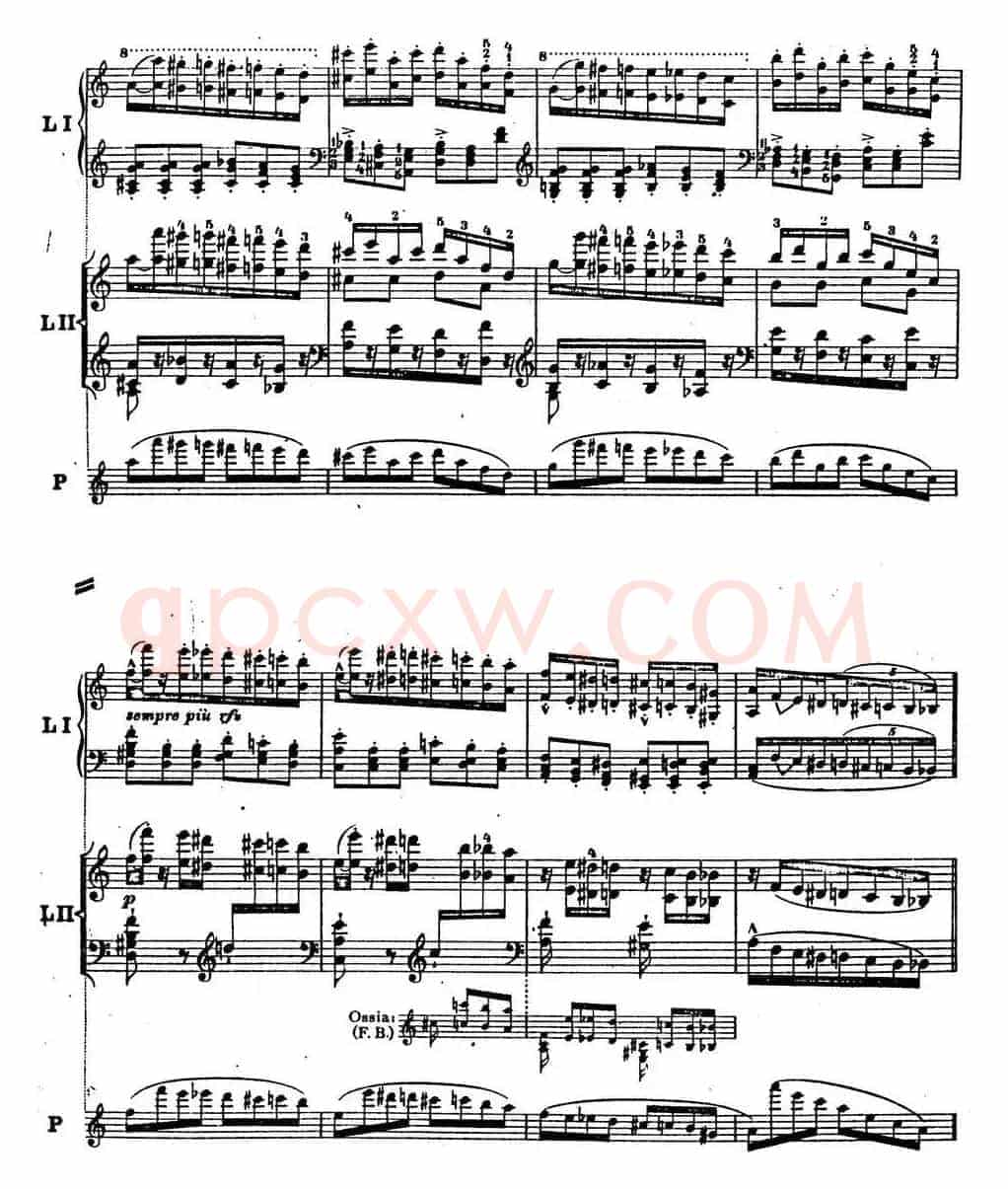 6首帕格尼尼大练习曲(Thema mit Variationen Etude Nr.6)