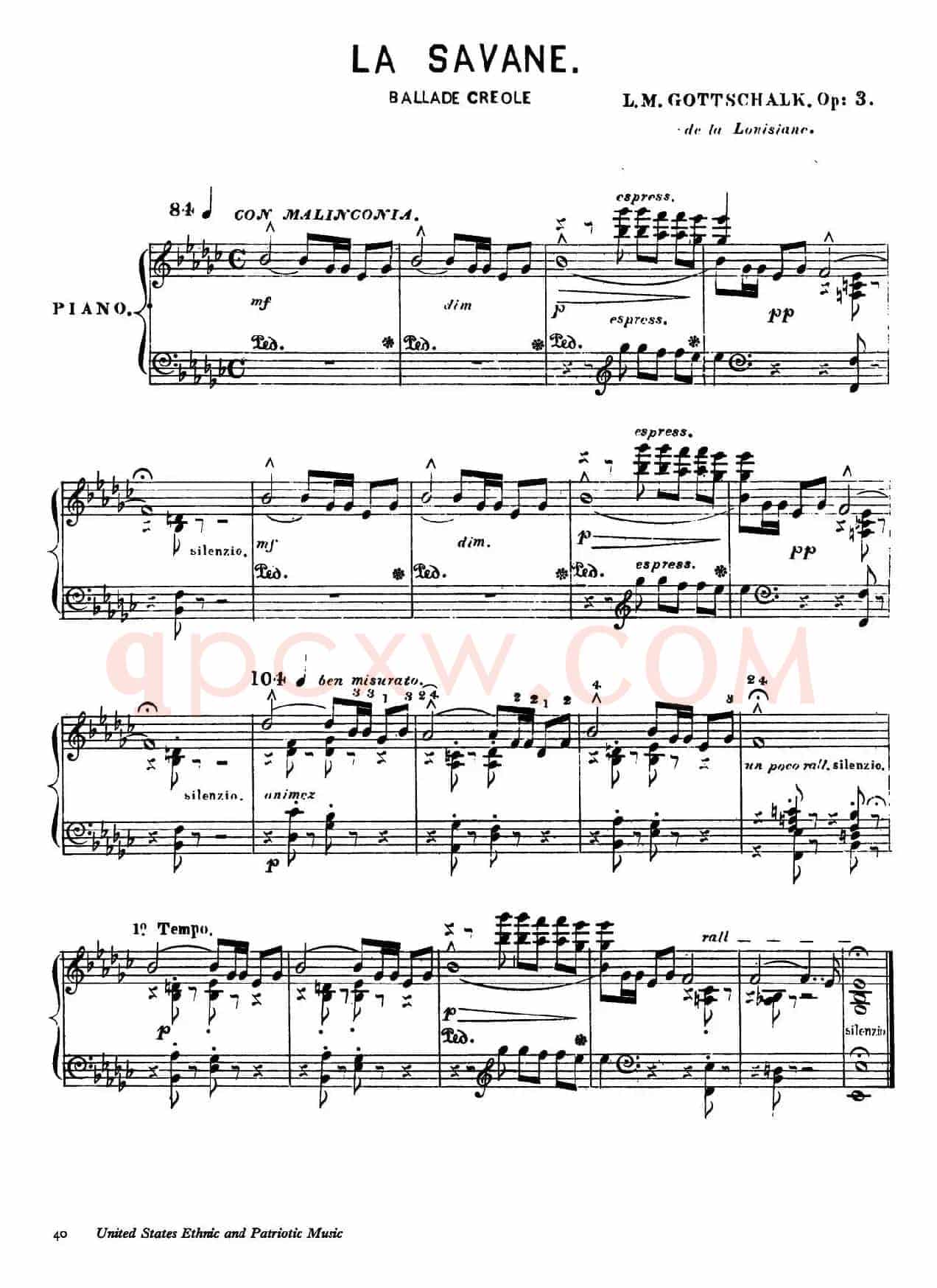 La Savane Op.3（热带草原）