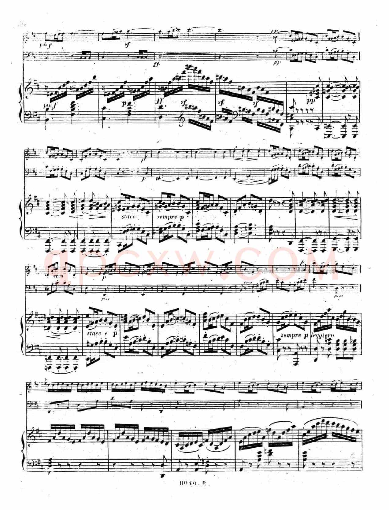Piano Trio No.1 in d Minor Op.49(d小调第一钢琴三重奏·第三乐章)