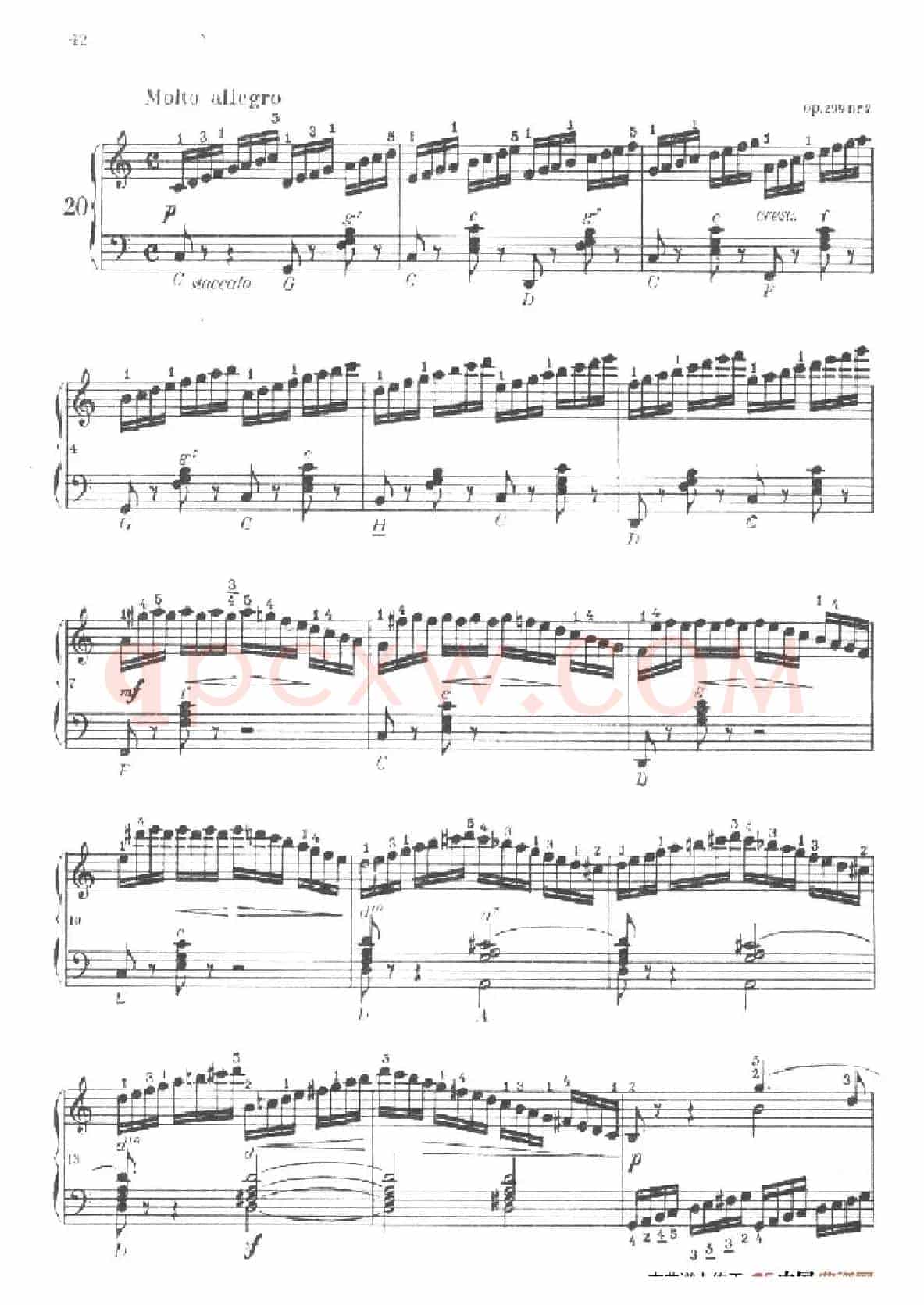 《车尔尼手风琴练习曲集》第Ⅱ册（第18——20首）