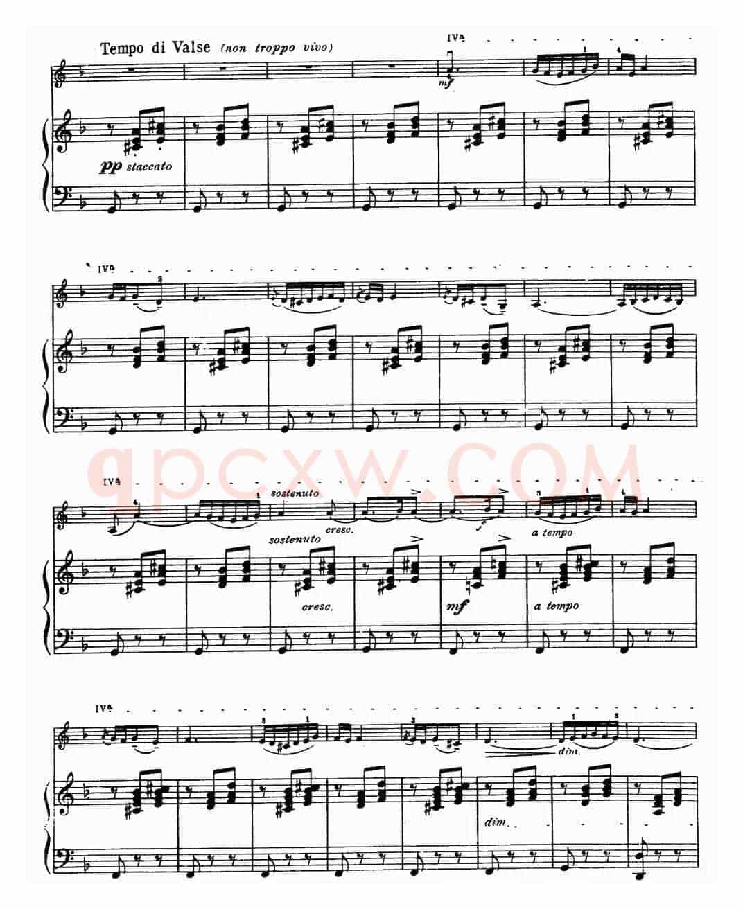 小夜曲（为著名小提琴家克莱斯勒而作）