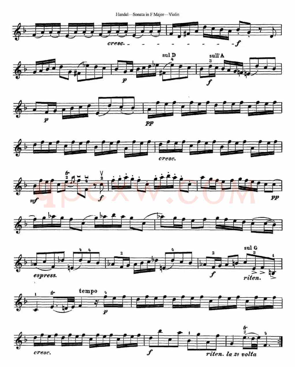 Violin Sonata No.3 in F major
