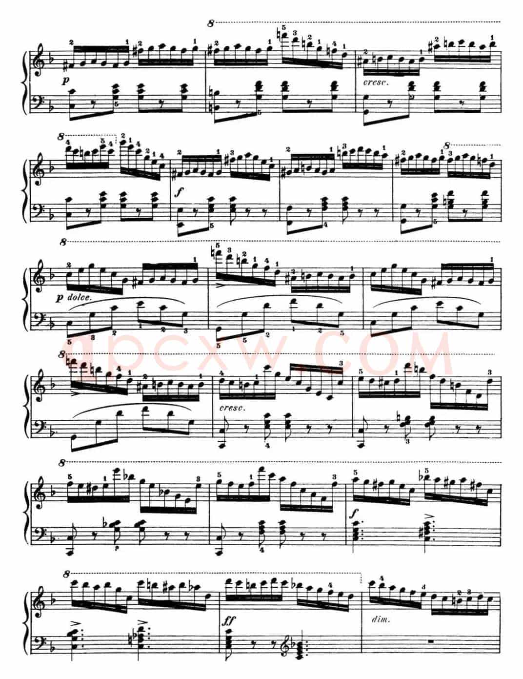 50首车尔尼Op.740钢琴手指灵巧技术练习曲（NO.42）
