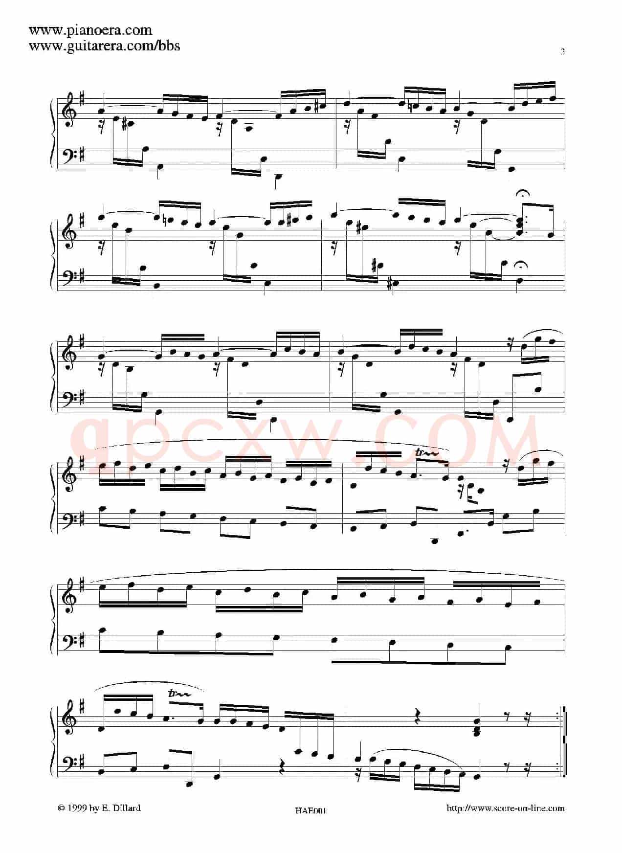 Prelude in G Major（G大调前奏曲）