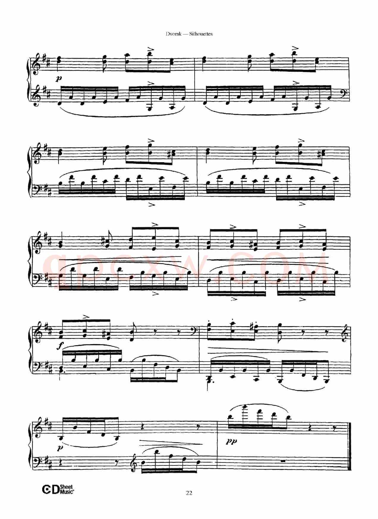 12 Silhouettes Op.8（12首剪影·7）