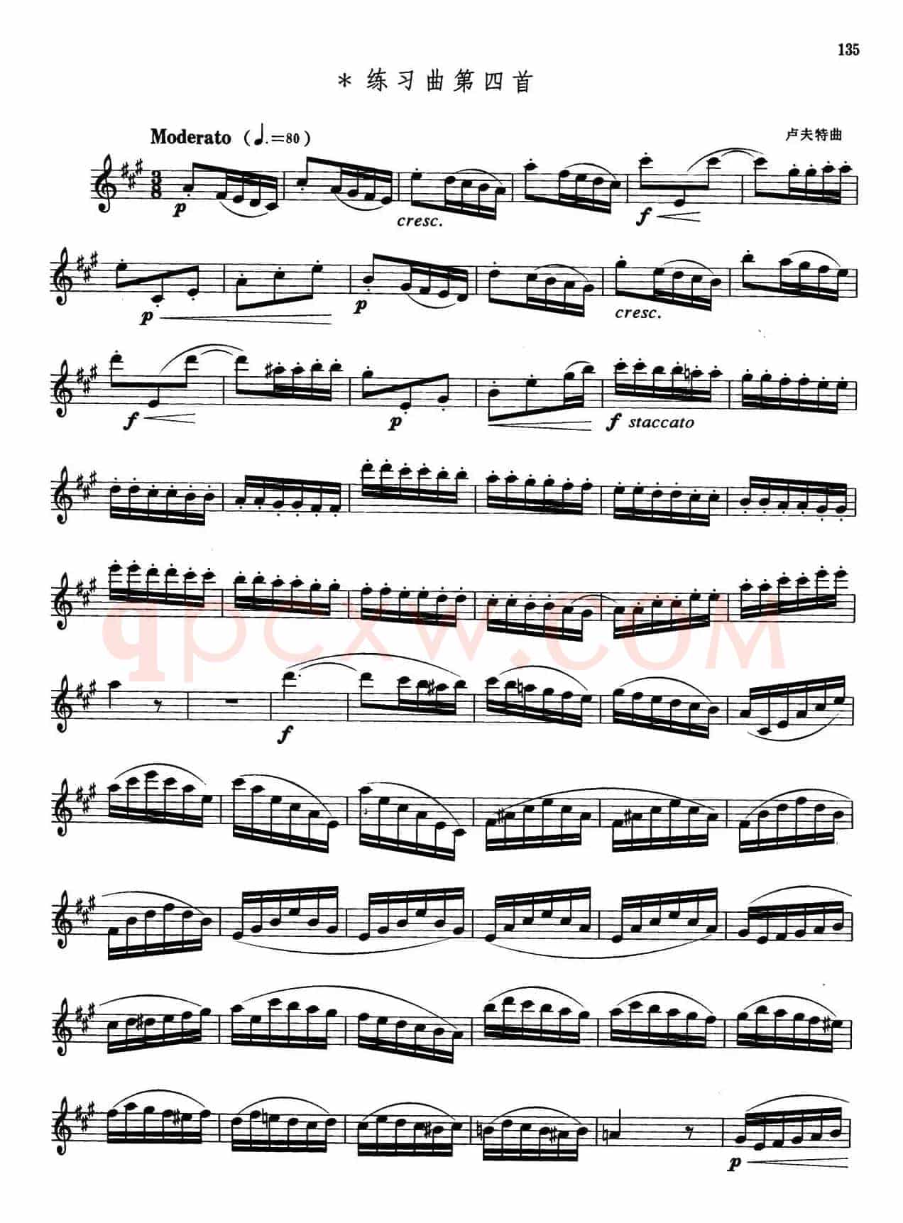 萨克斯管业余考级七级练习曲（8首）
