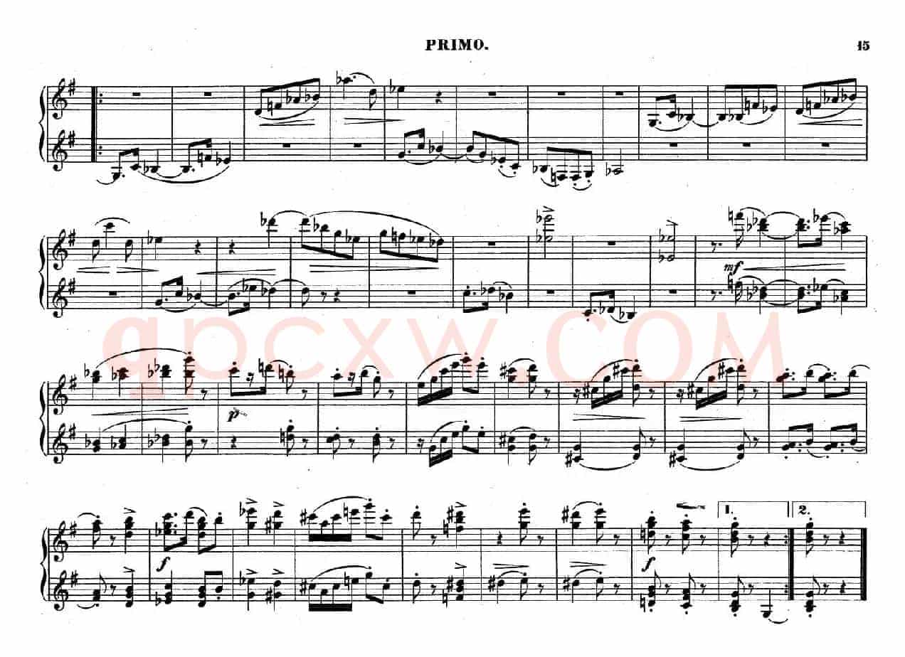 Zwolf Original-Compositionen fur Pianoforte zu 4 Handen Op.57(12首四手联弹小品·4)