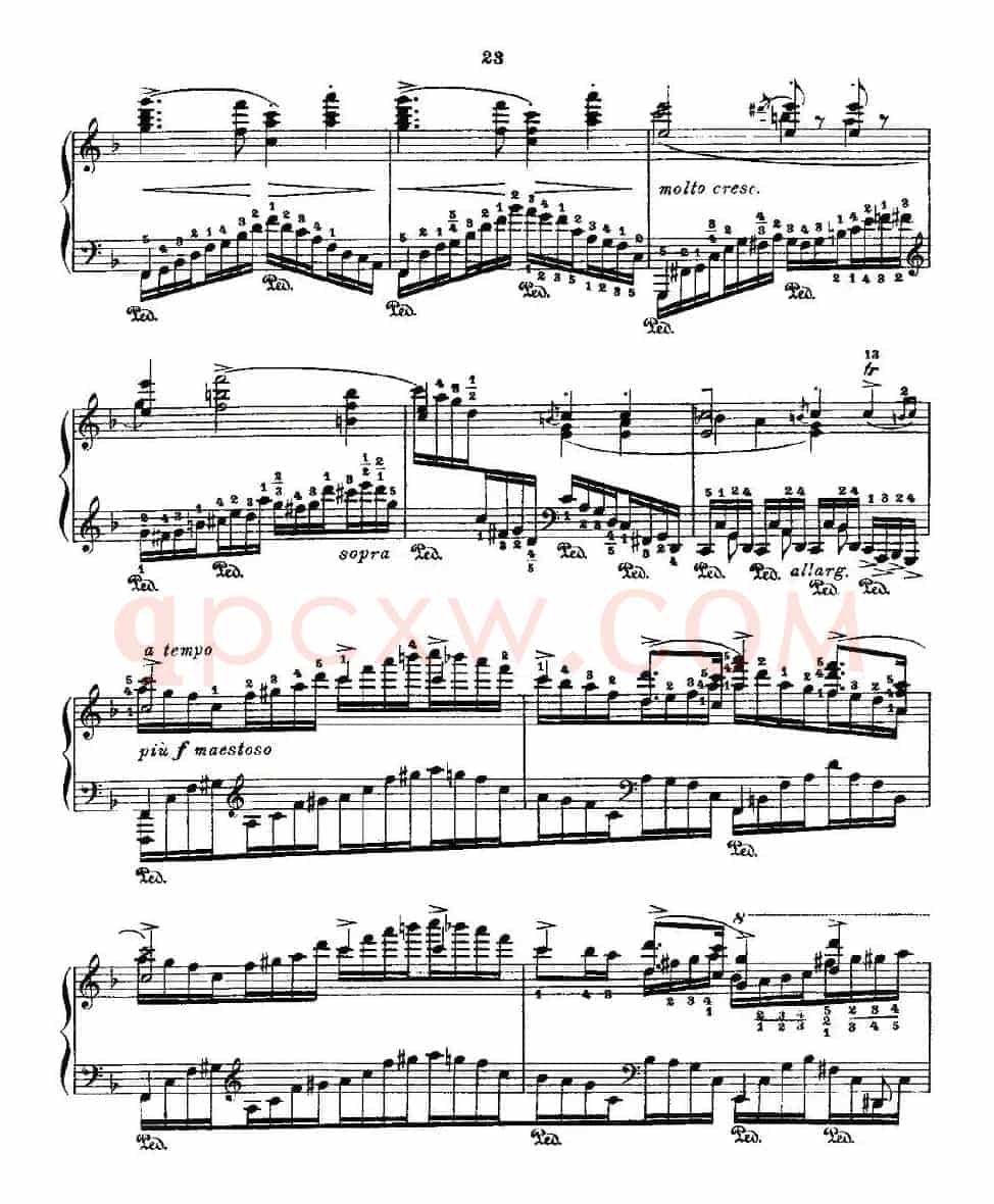 肖邦《练习曲》Fr.Chopin Op.10 No8-1