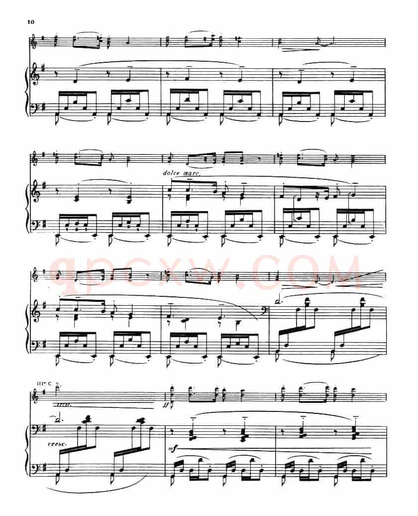 Suite of Spanish Folksongs:3、CANCION（小提琴+钢琴伴奏）