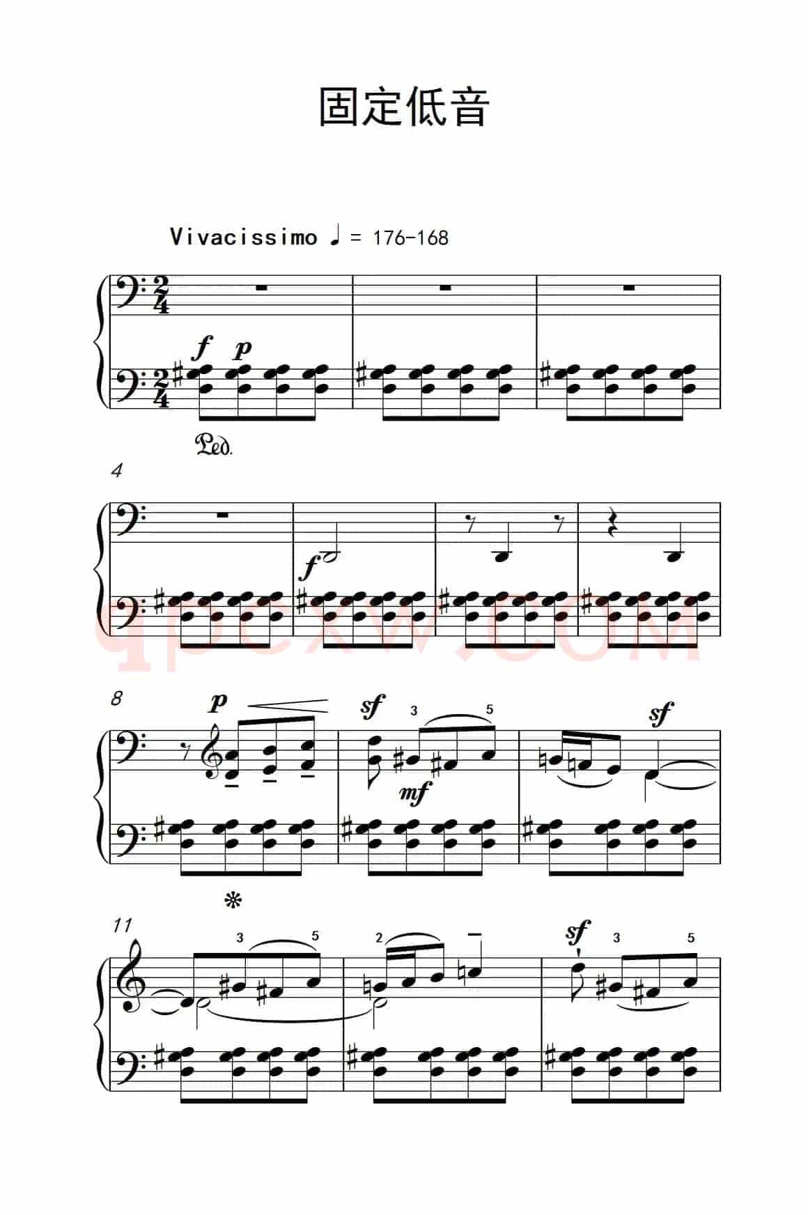 固定低音（巴托克 小宇宙 钢琴教程 6）