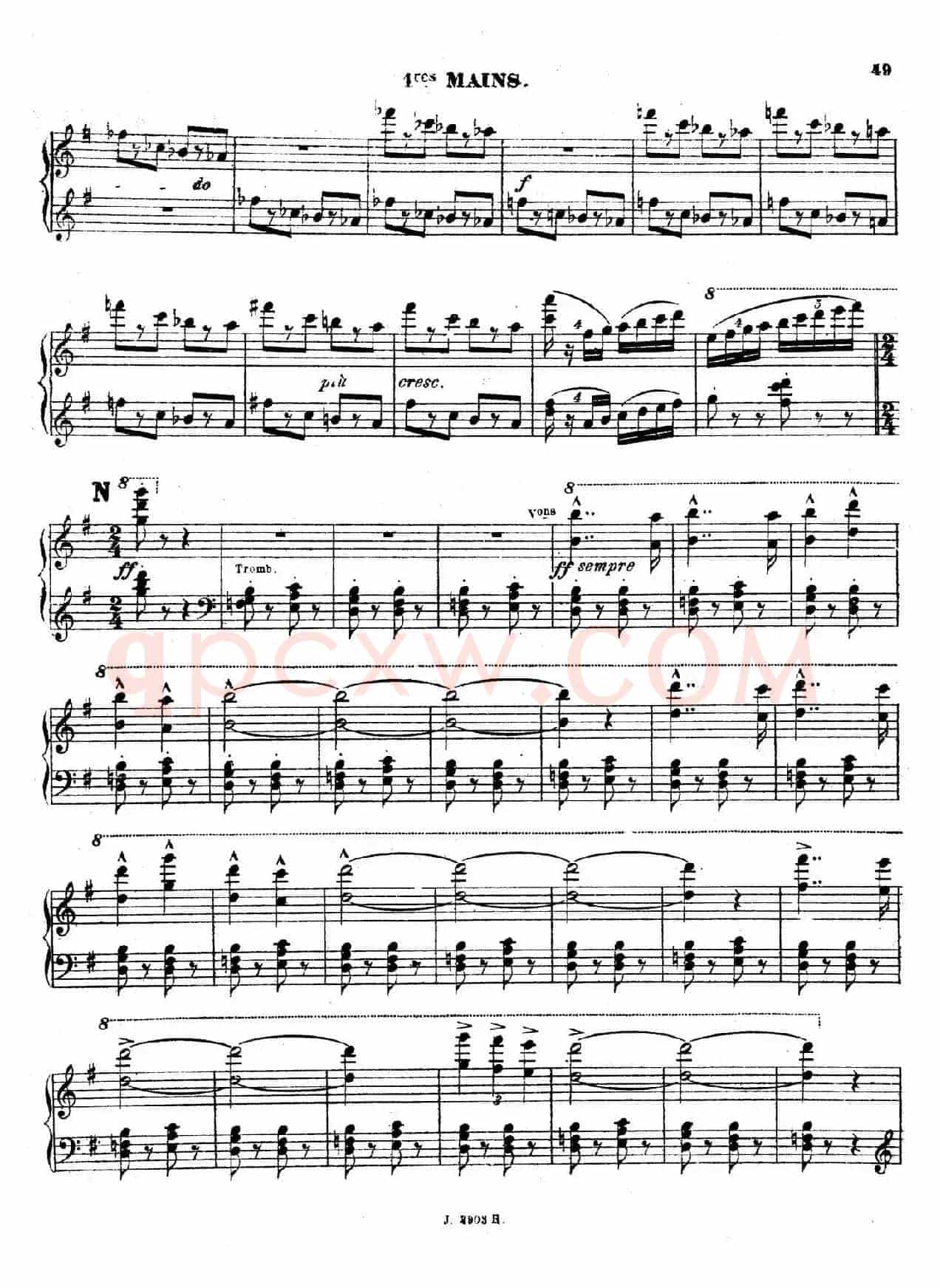 Symphony on a French Mountain Air Op.25(法国山歌交响曲·双钢琴·Ⅲ)