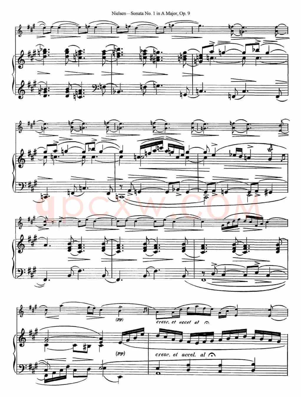 Violin Sonata No.1 in A Major Op.9（小提琴+钢琴伴奏）