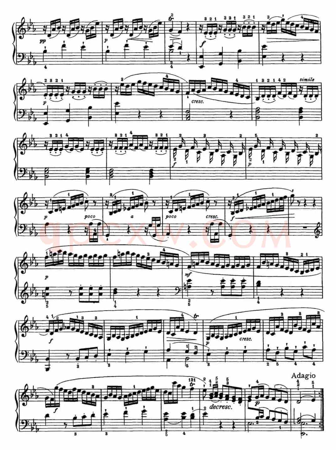 海顿 钢琴奏鸣曲 Hob XVI 45 Divertimento Eb major