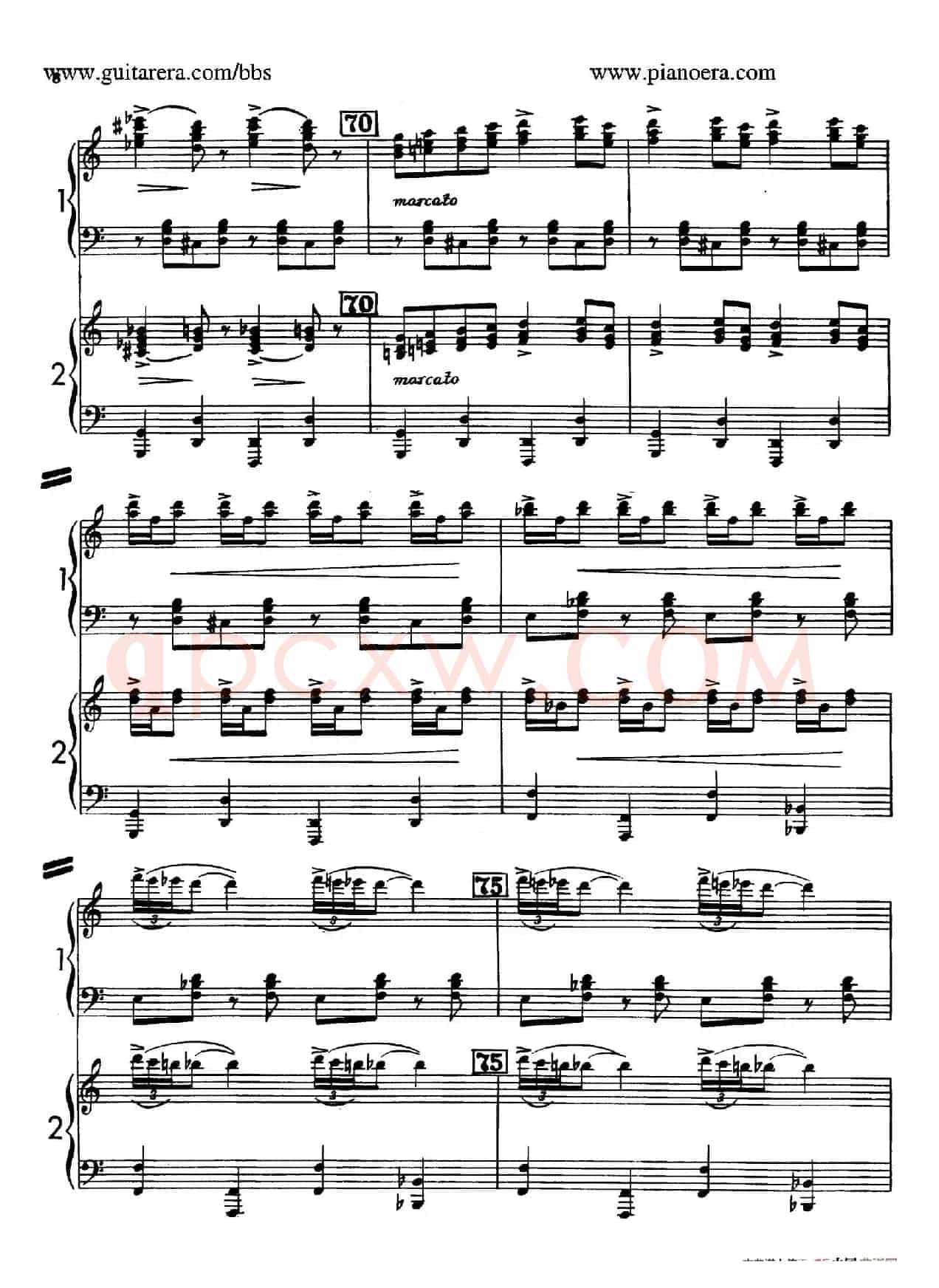 Sabre Dance(马刀舞曲)(双钢琴版)