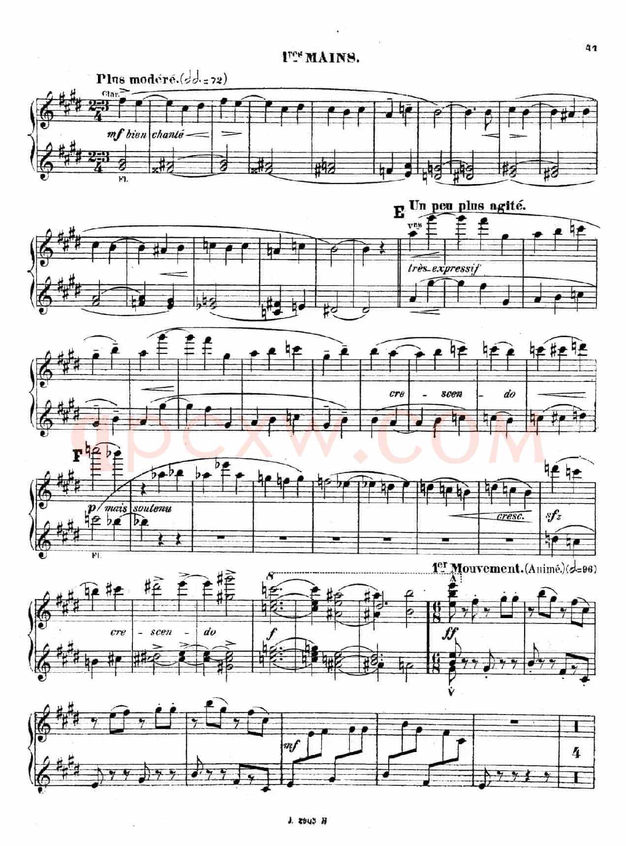 Symphony on a French Mountain Air Op.25(法国山歌交响曲·双钢琴·Ⅲ)