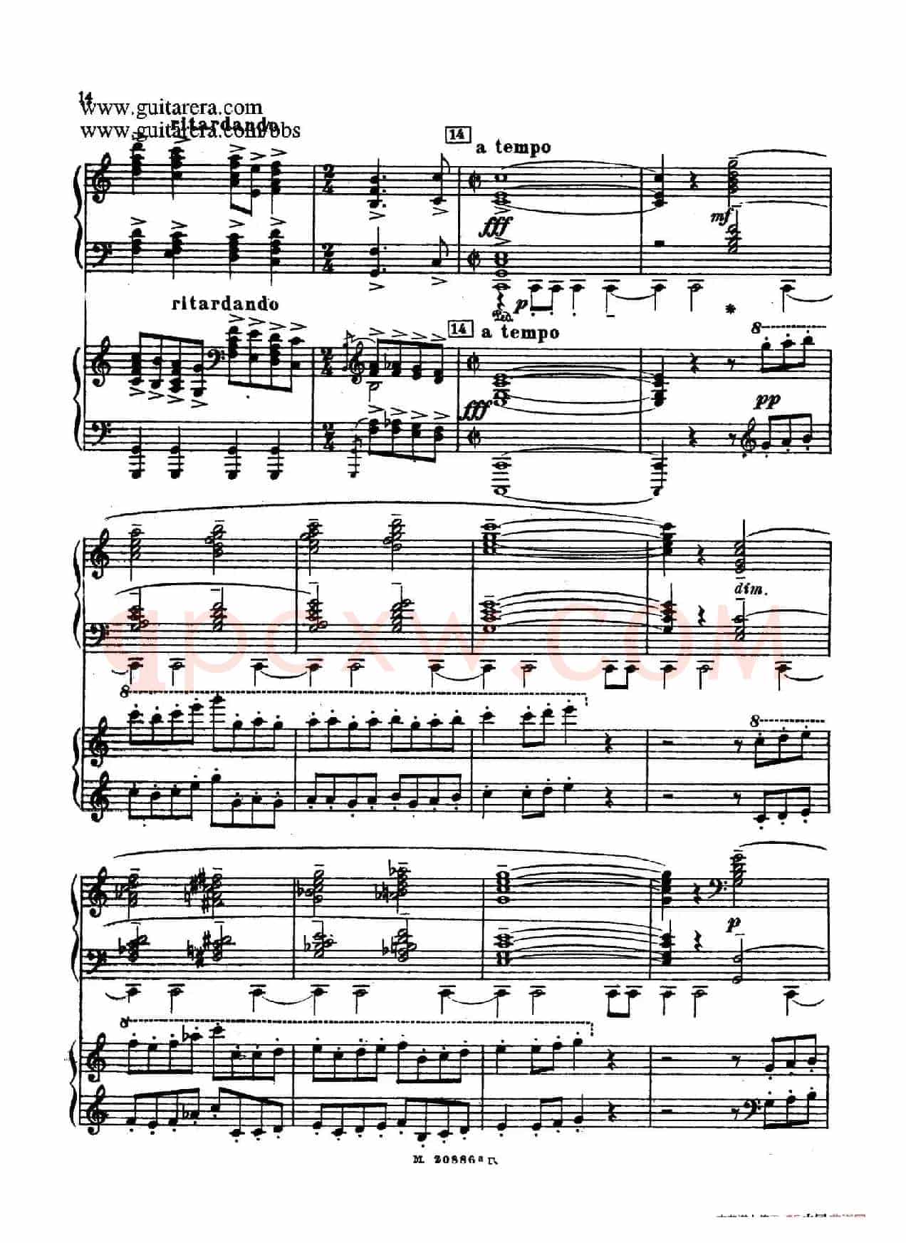 第二双钢琴组曲 Suite for Two Pianos No.2 Op.17(1. 引子 Introduction)