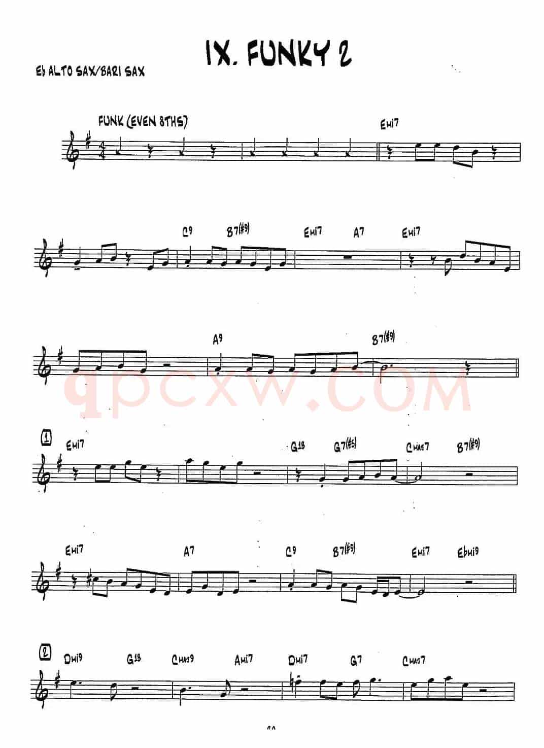 FUNKY2（15首爵士练习曲之9）