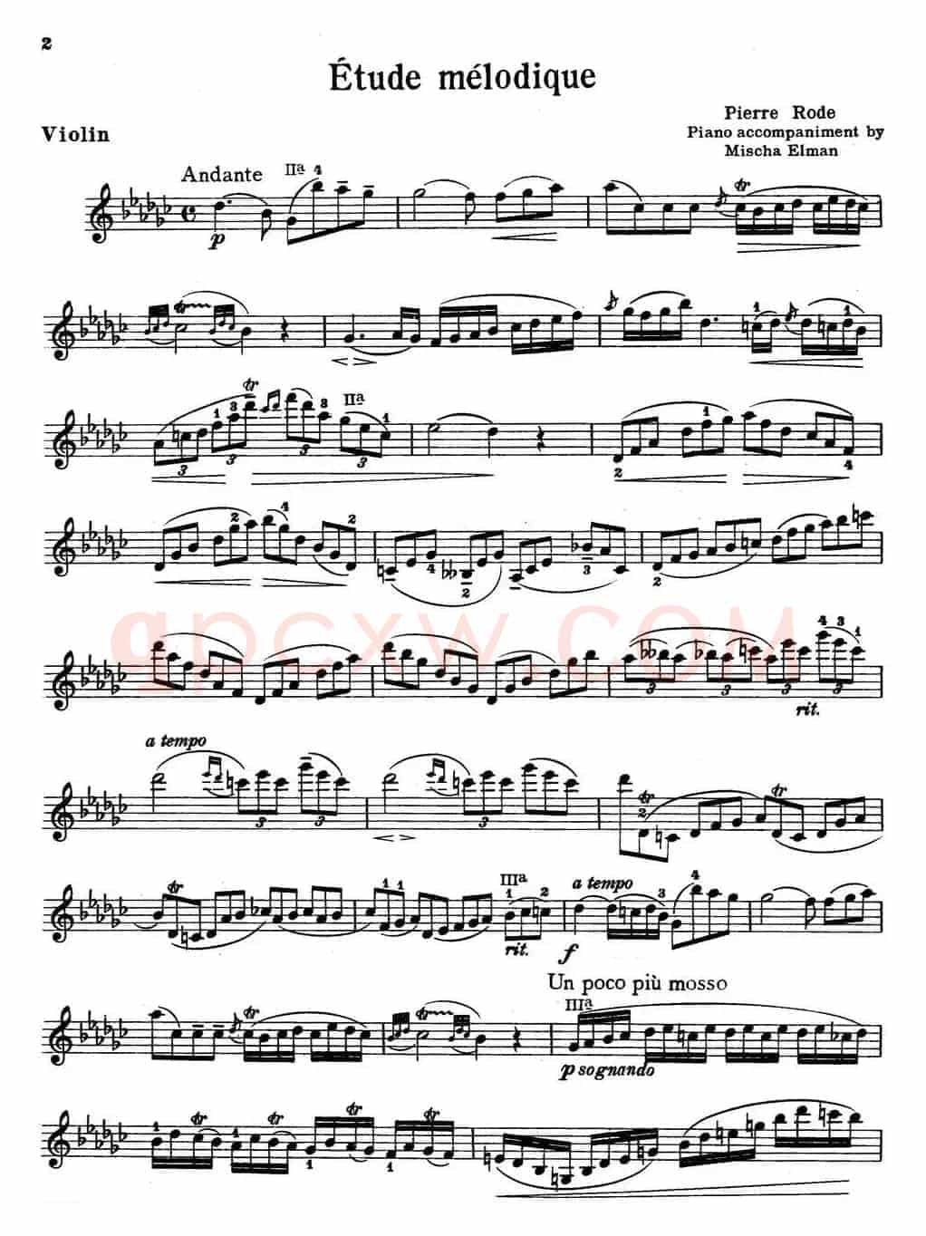 Etude melodique