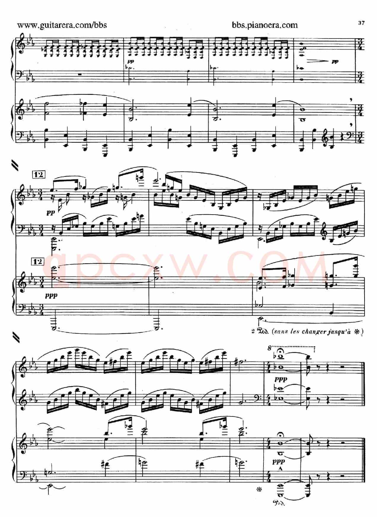 Piano Concerto in c-sharp Minor(升c小调钢琴协奏曲·第二乐章)