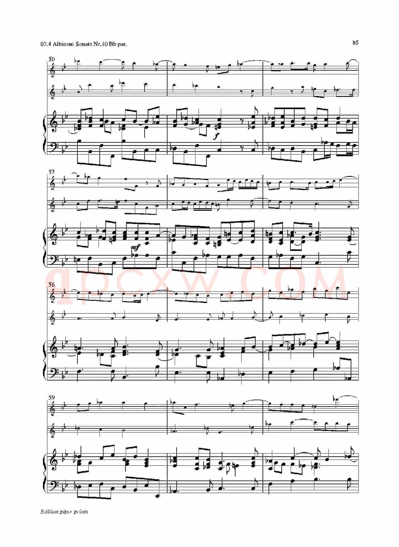 Sonate Nr.10（次中音萨克斯二重奏+管风琴）