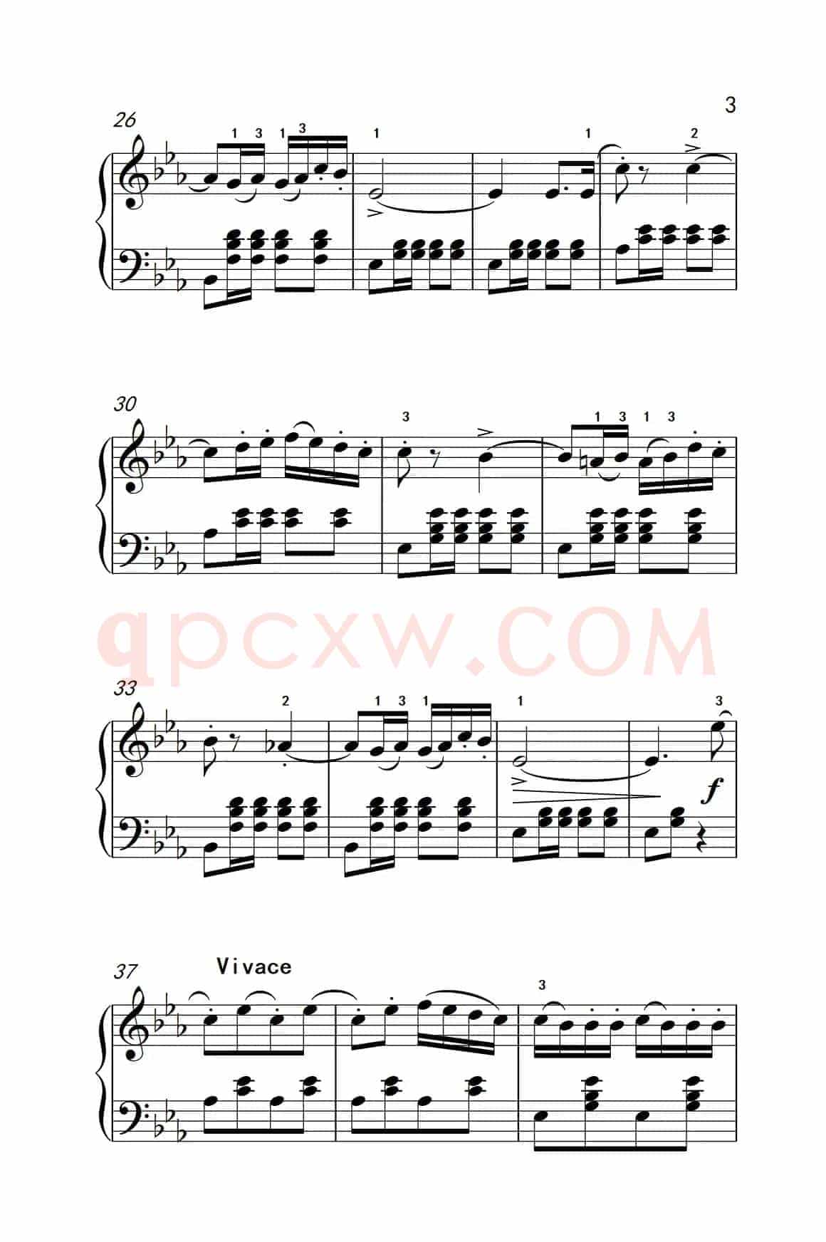 那波里舞曲（老年大学 钢琴教程 3）