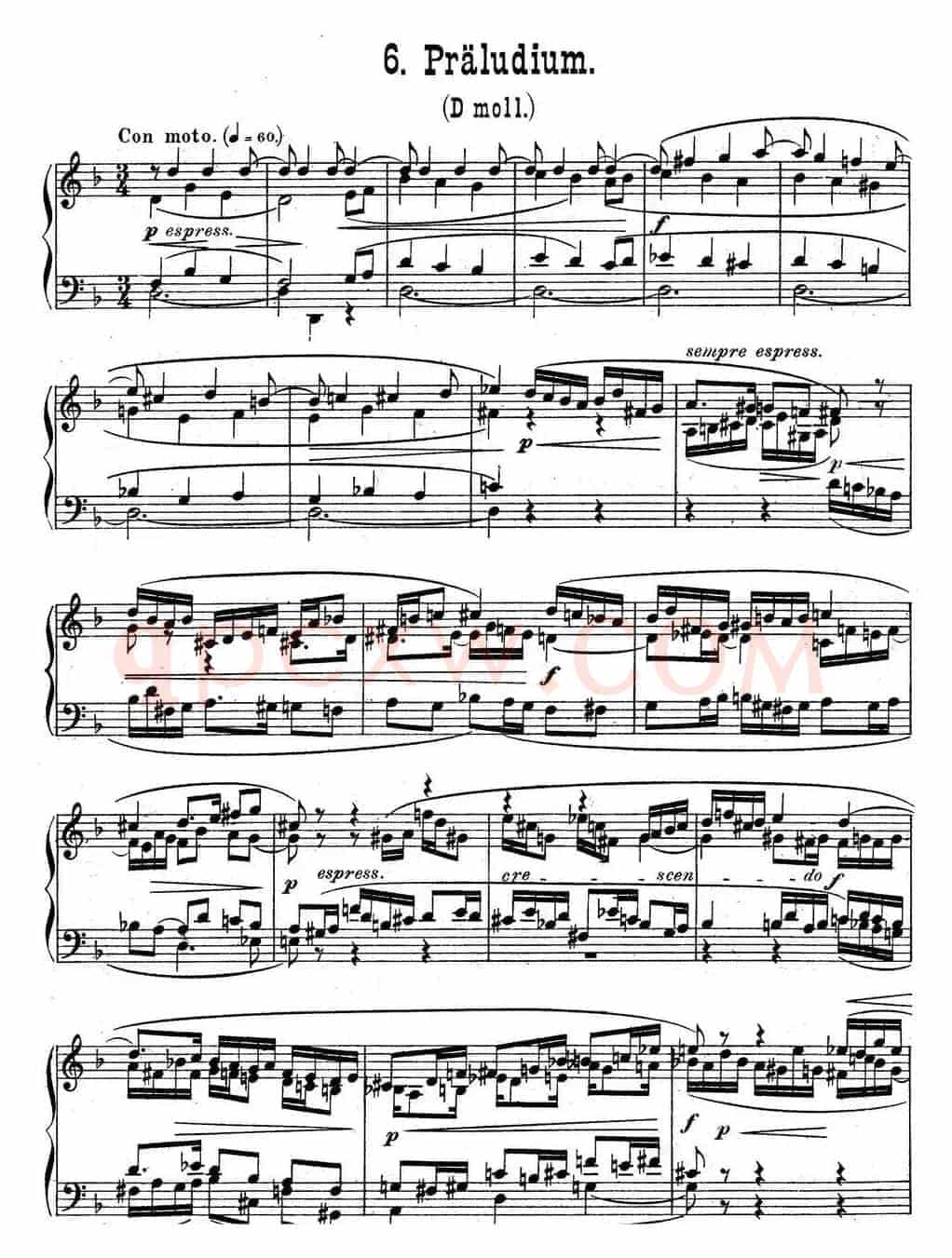 6 Preludes and Fugues Op.99(6首前奏曲与赋格·6)
