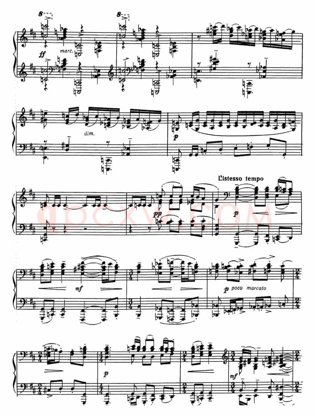 拉赫玛尼诺夫 音画练习曲17或18 Etudes tableaux Op.39 No.9