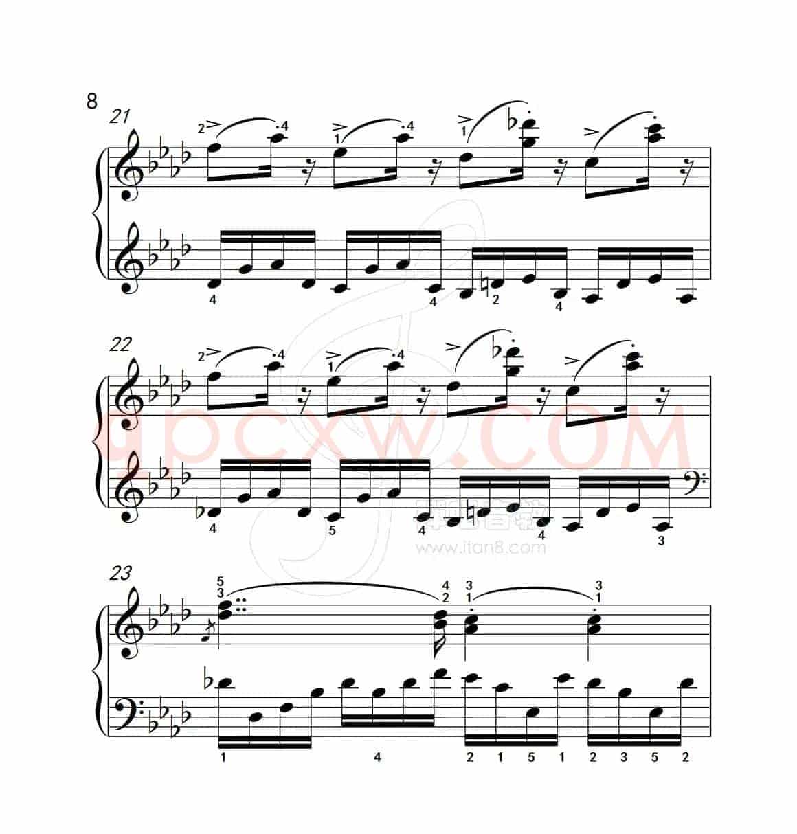 练习曲 8（克拉莫钢琴练习曲60首）
