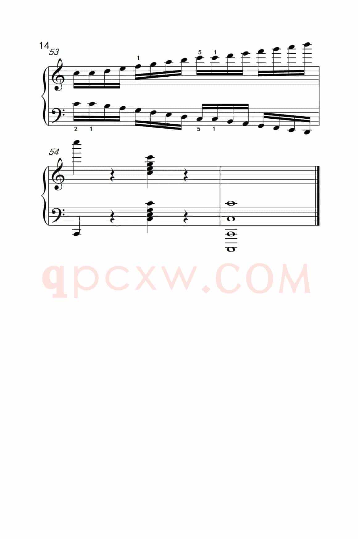 莫什科夫斯基 钢琴练习曲（第五首）