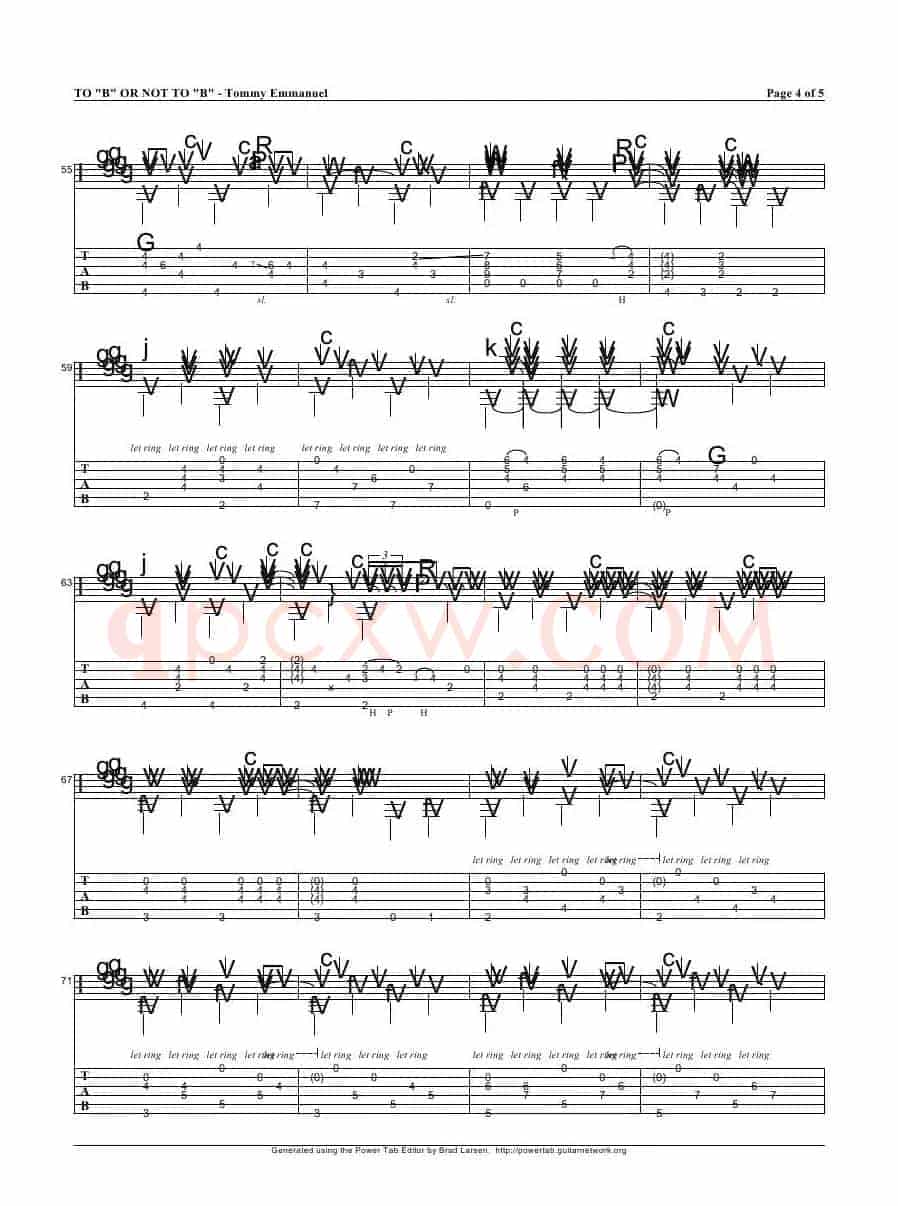 tommy emmanuel：to b or not to b（指弹吉它）