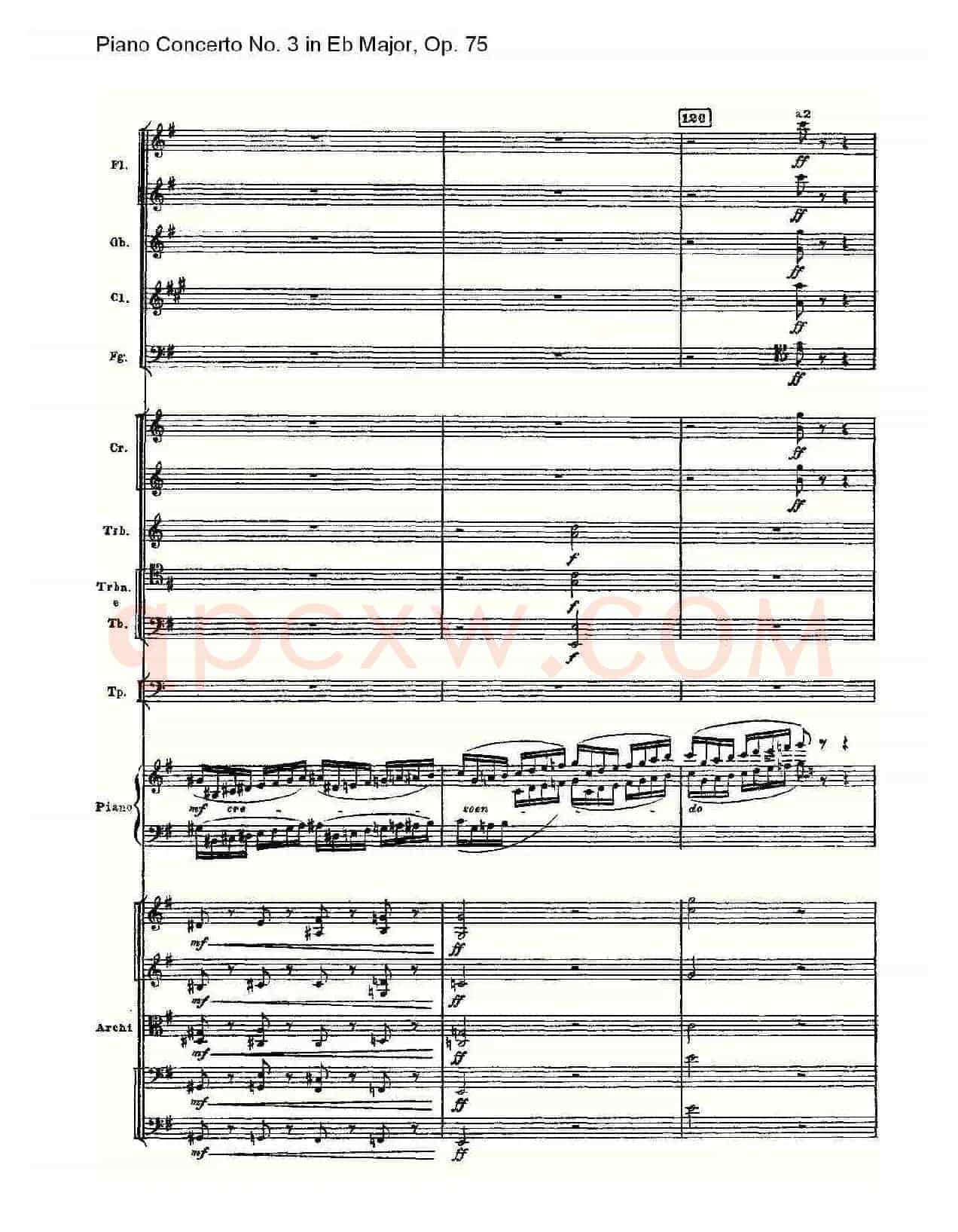 Piano Concerto No.3 in Eb Major,Op.75(Eb大调第三钢琴协奏曲)