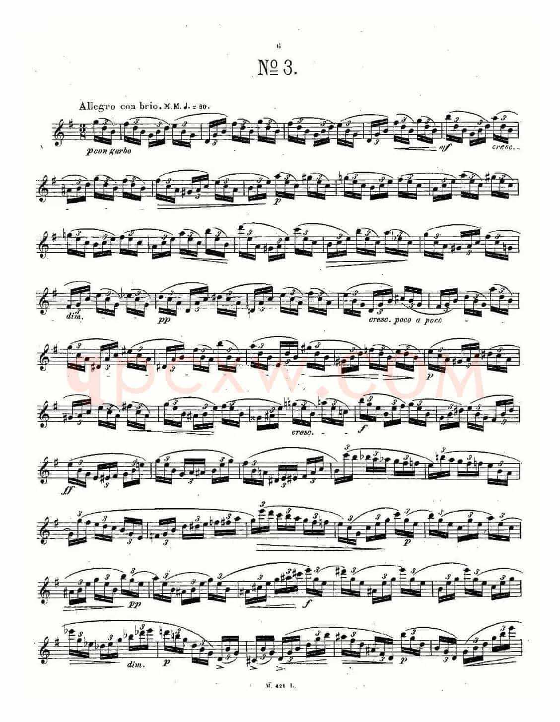 24首长笛练习曲 Op.15 之1—5