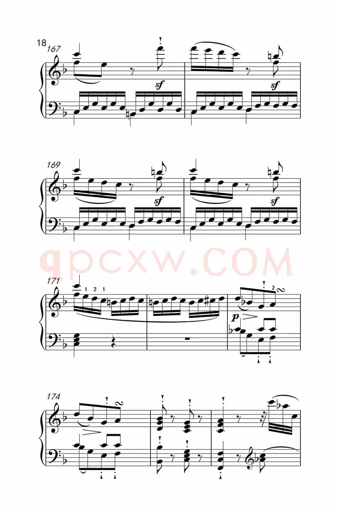 奏鸣曲 Opus 10 Nr.2 第一乐章（贝多芬奏鸣曲集 2）