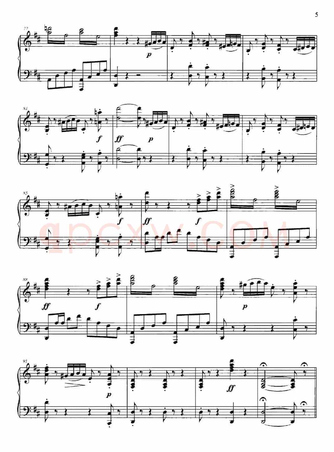 D大调第一小提琴协奏曲Op.6（小提琴+钢琴伴奏）
