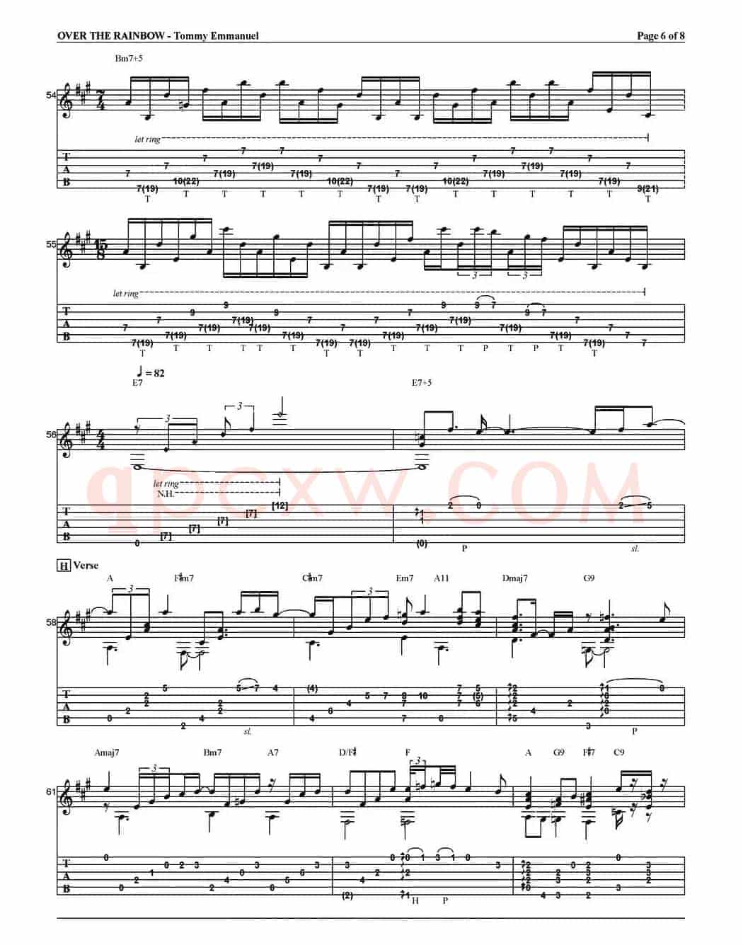 tommy emmanuel：over the rainbow（指弹吉他）