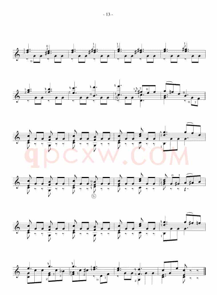 Fernando Sor《12 Studies,Op.60》（STUDY 7）