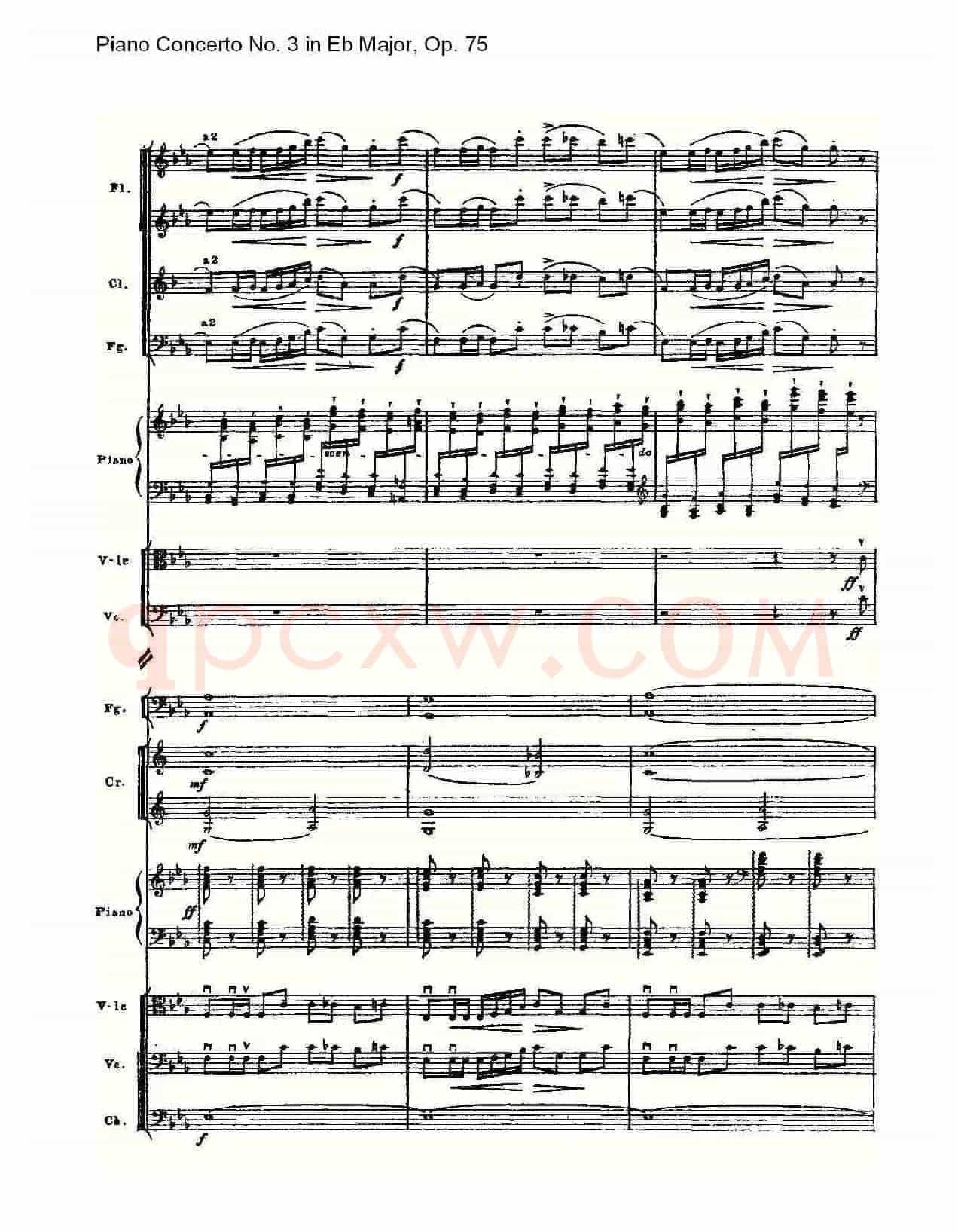 Piano Concerto No.3 in Eb Major, Op.75(Eb大调第三钢琴协奏)