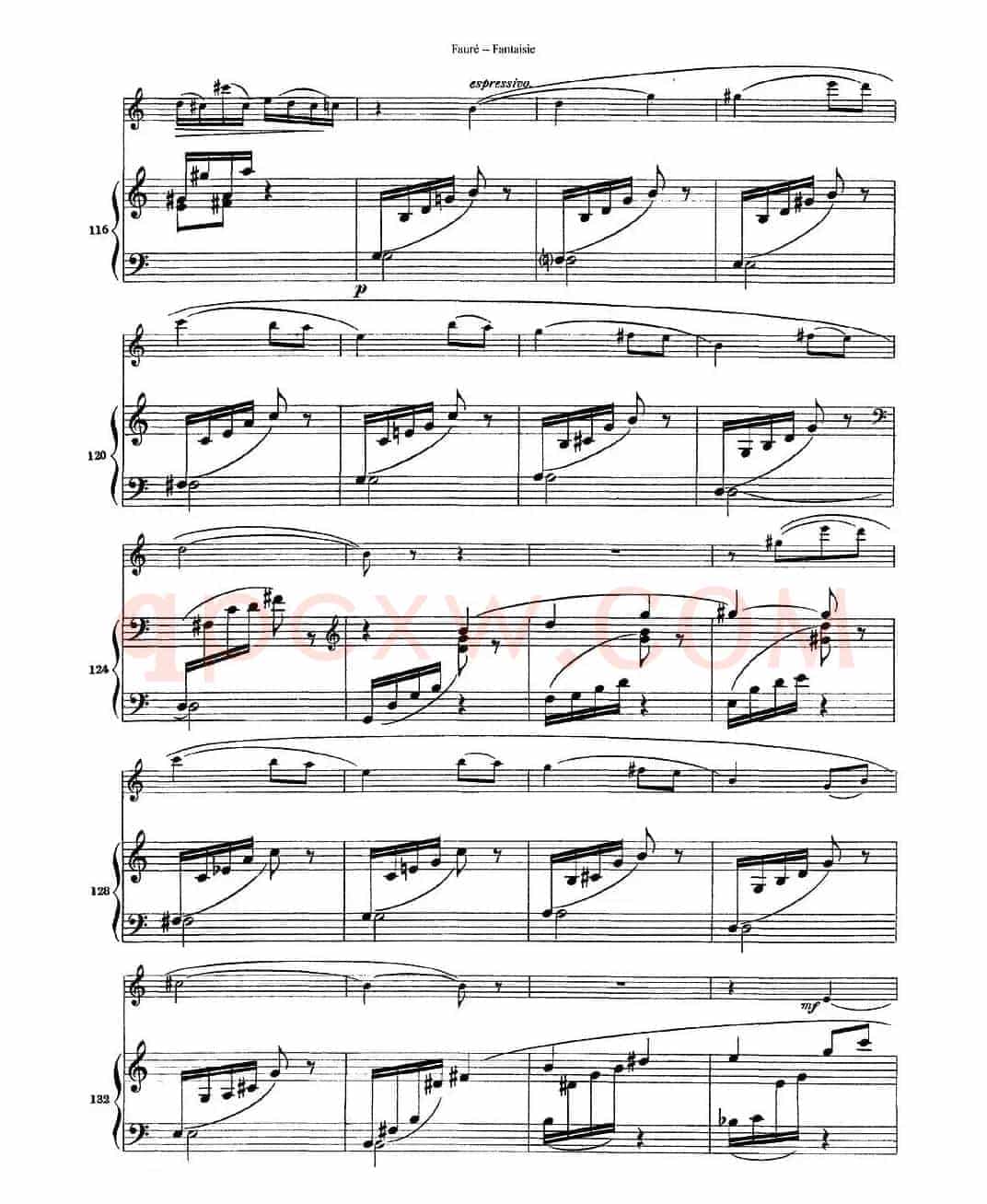 Fantaisie Op.79（幻想曲 作品79号）（长笛+钢琴伴奏）