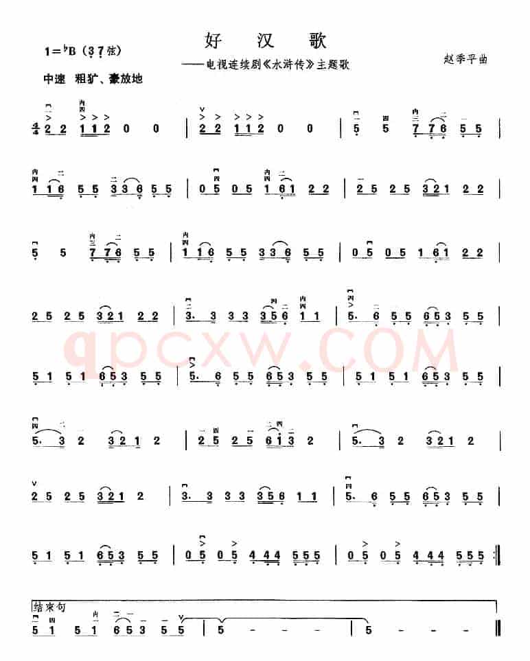 好汉歌（电视剧《水浒传》主题曲）